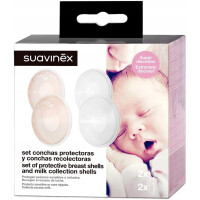 SUAVINEX coquilles de recueil du lait maternel + coquilles de protection
