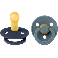 Sucettes BIBS COLOUR 2pack rubber 6msc+