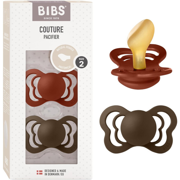 BIBS COUTURE sucettes caoutchouc 6msc+