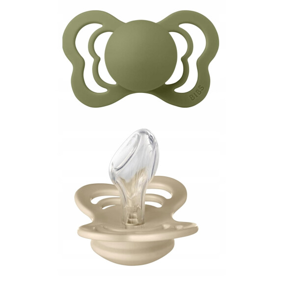 BIBS COUTURE Sucettes en SILICONE 0-6msc ANATOMIQUE