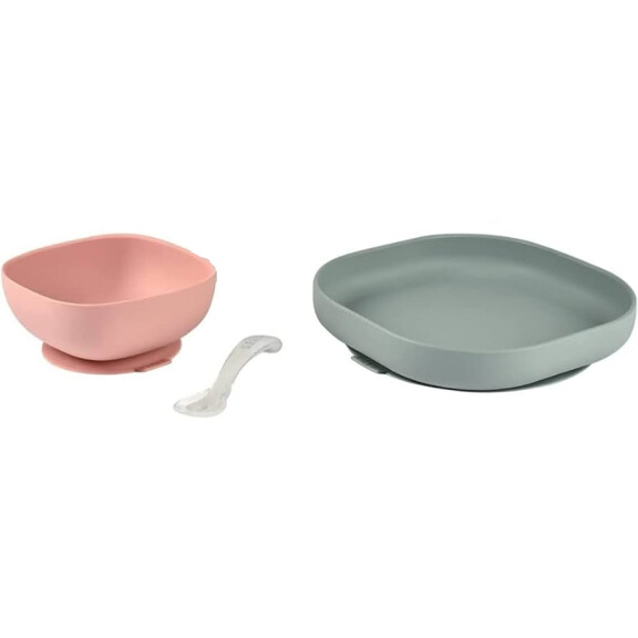 Set d'ustensiles en silicone BEABA avec ventouse