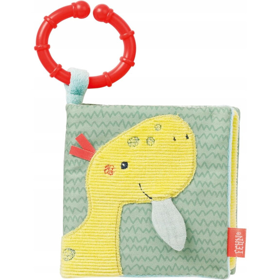 FEHN Livre sensoriel Happy Dino HOLDER 11 x 11 cm