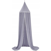 BALDACHIM sur cadre avec pompons 240cm