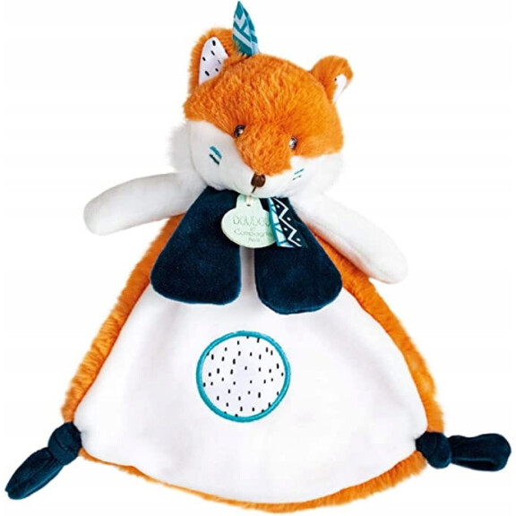 DOUDOU et COMPAGNIE marionnette peluche RENARD 23cm