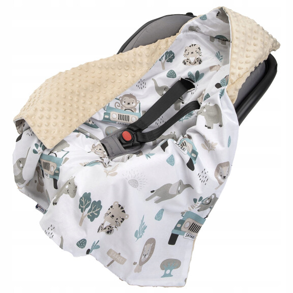 MEDIPARTNERS Couverture MINKY pour sièges de voiture