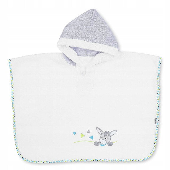 STERNTALER poncho avec capuche âne 50x70