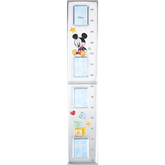 VALENTI Mesure de croissance Disney Mickey Mouse en argent et bois 140 cm