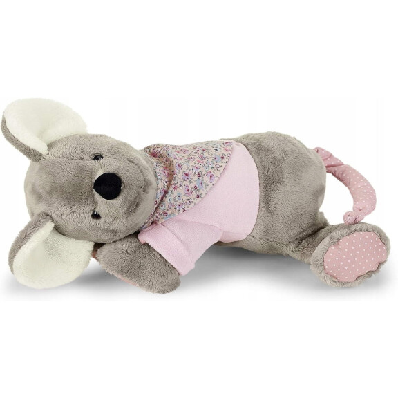 STERNTALER Mabel Souris peluche avec boîte à musique et cœur battant 25 cm