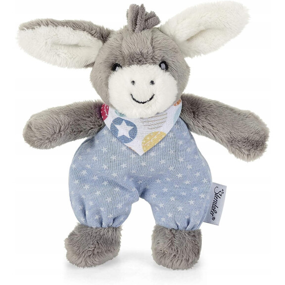 STERNTALER Âne Emmi peluche avec hochet 17 cm