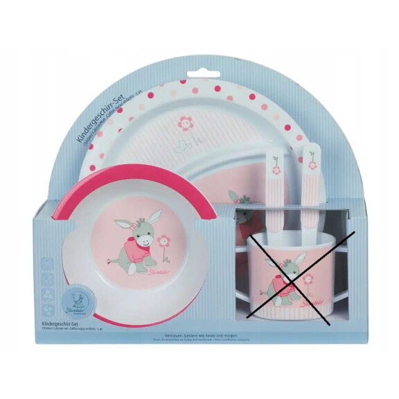 STERNTALER set de vaisselle assiette bol fourchette 4el.