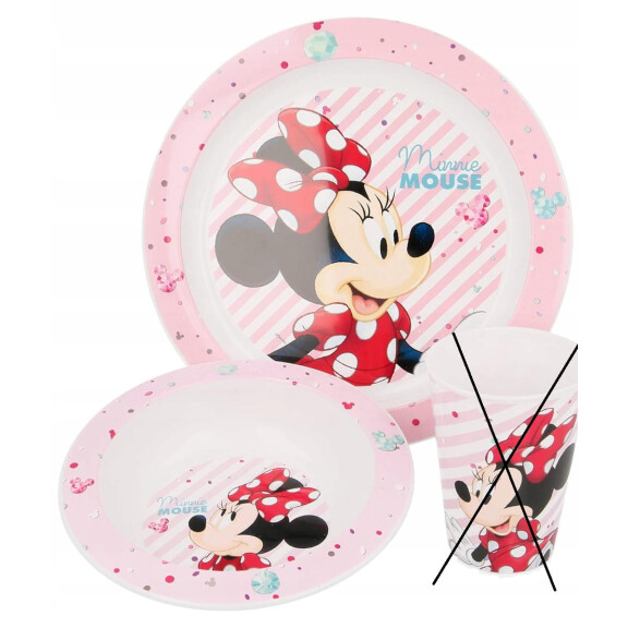 DISNEY MINNIE MOUSE set de vaisselle assiette + bol