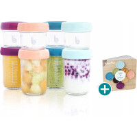 BABYMOOV Récipients en verre Babybols 4x220, 4x100
