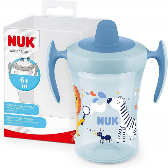 Tasse de formation NUK Tasse de formation NUK Lion et zèbre 6 m+ 230 ml