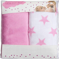 LILLY&BEN housse de table à langer en tissu éponge 50x70 x2