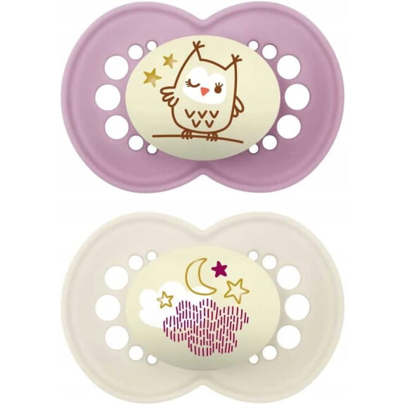 Sucette MAM ORIGINAL NUIT x2 16m+