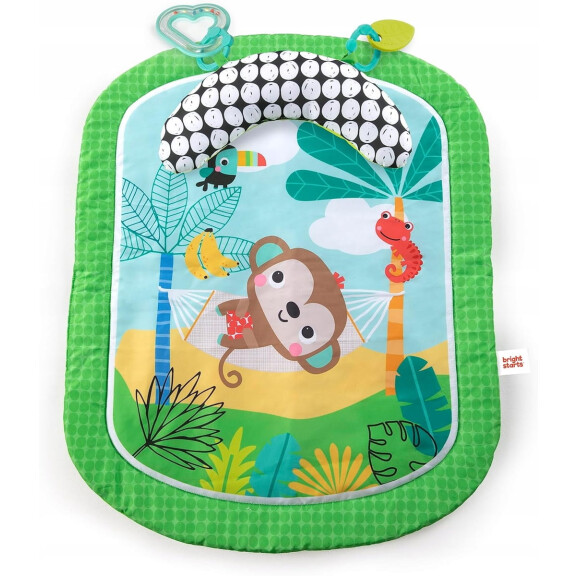 BRIGHT STARTS Tapis éducatif Easy Breezy + coussin et 2 jouets 54 x 67 cm