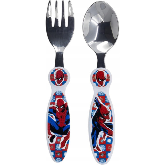 Fourchette STOR et fourchette en acier inoxydable 14 cm SPIDERMAN