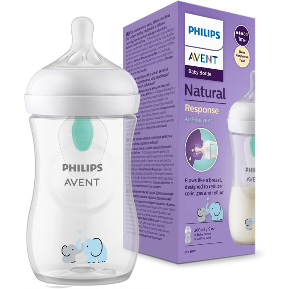 PHILIPS AVENT Natural RESPONSE bouteille 260 ml 1msc+ AIR FREE VENT