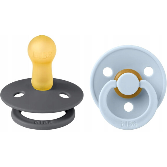 Sucettes BIBS COLOUR 2pack rubber 6msc+