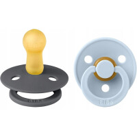 BIBS Sucettes de couleur 2 paquets de caoutchouc 0-6msc