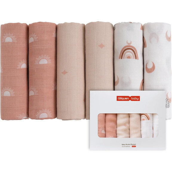 GLLQUEN couches muffin 70cm x 70cm x6pcs