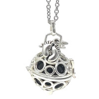 BOLA de GROSSESSE manchette en argent avec cloche pour la future mère