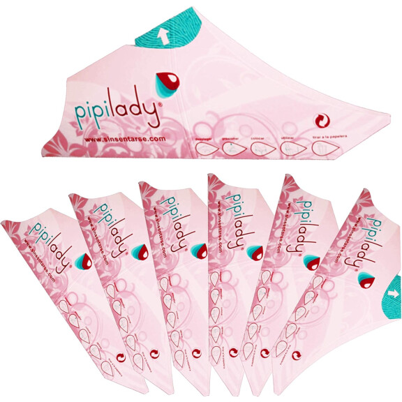 PIPILADS assistance urinaire pour femmes en position debout 7 pièces