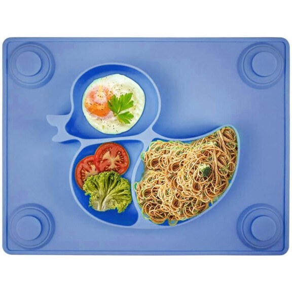 SILIVO tapis antidérapant avec plaque 3 compartiments DUCK