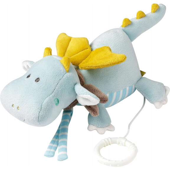 FEHN Boîte à musique Petit Château pendentif DRAGON 19 cm