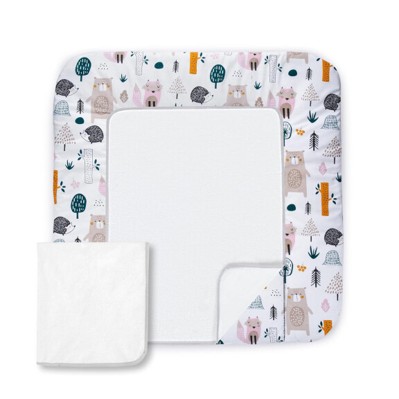 Tapis à langer BALBINA avec housse amovible 70x60