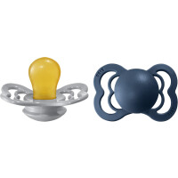 Sucettes en caoutchouc BIBS SUPREME 0-6msc SYMETRIC