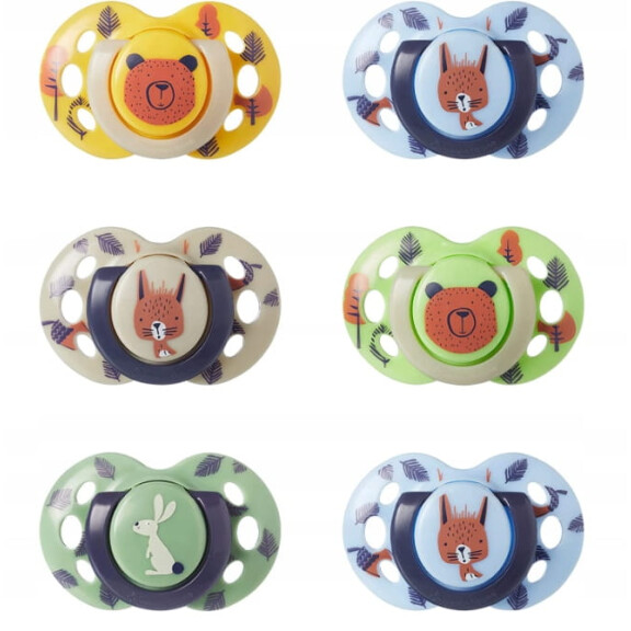 TOMMEE TIPPEE tétines symétriques x6 6-18msc