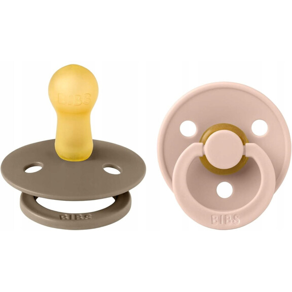 Sucettes BIBS COLOUR 2pack rubber 6msc+