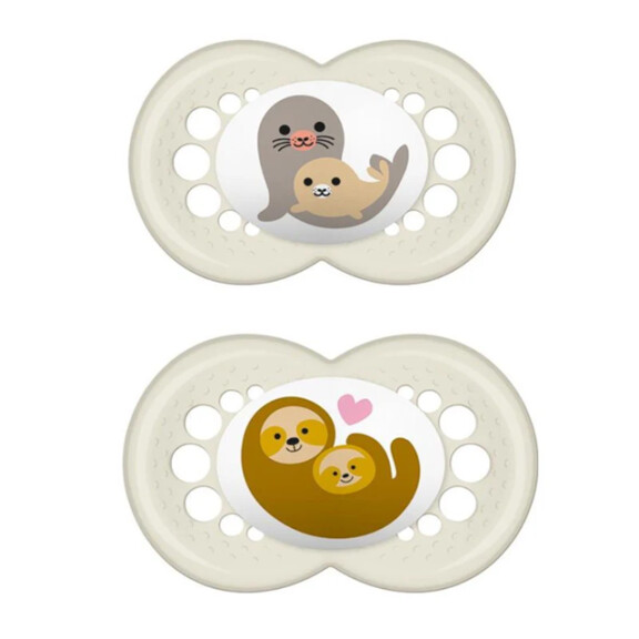 MAM ORIGINAL sucette x2 6m+ SILICONE