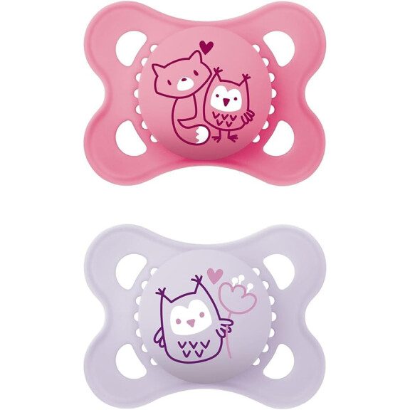 MAM ORIGINAL PURE sucette x2 0-6m KAUCZUK