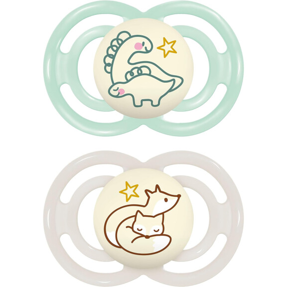 MAM Sucette Perfect Night x2 6-16msc + boîte phosphorescente