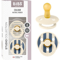 BIBS COLOUR STUDIO sucettes 2-pack caoutchouc 6-18msc