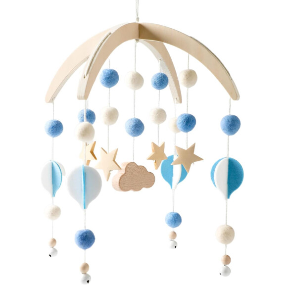 Carrousel SWECOMZE pour lit d'enfant en bois tissu BOHO