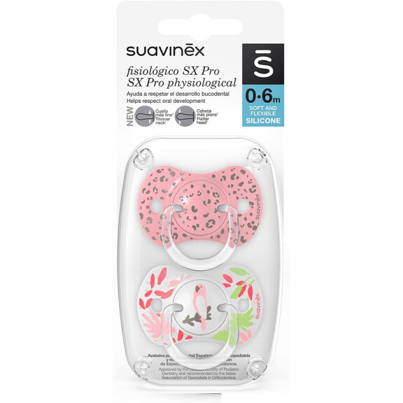 SUAVINEX SX PRO tétine anatomique x2 silicone 0-6 msc