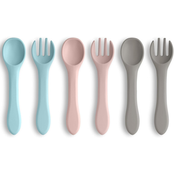 VICLOON set de bâtons et fourchettes en silicone 6msc+ x6