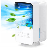 OMISOON Air Cooler mini climatiseur 700 ml avec écran tactile et lumière...