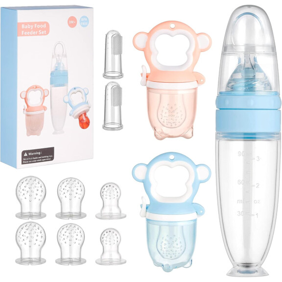 LEADSTAR mangeur de fruits à mordre 2 pièces 6 becs + 90 ml de gobelet