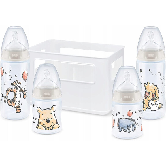 Set de biberons NUK Disney panier TEMPERATURE CONTROL