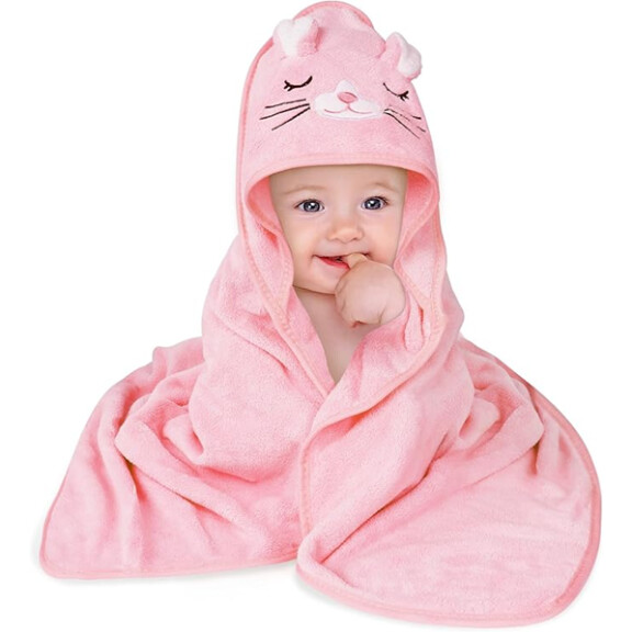 Serviette de bain à capuche AOLSO 80x80 cm