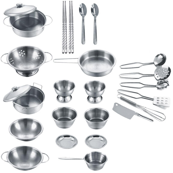 ENPEI mini accessoires de cuisine en acier inoxydable 27 éléments 3 l+