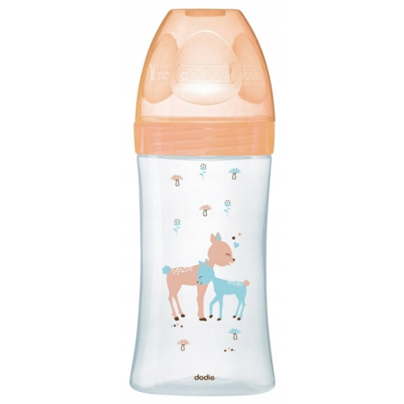 DODIE biberon en verre 270 ml 0-6 m tétine 2 Ĺ débit