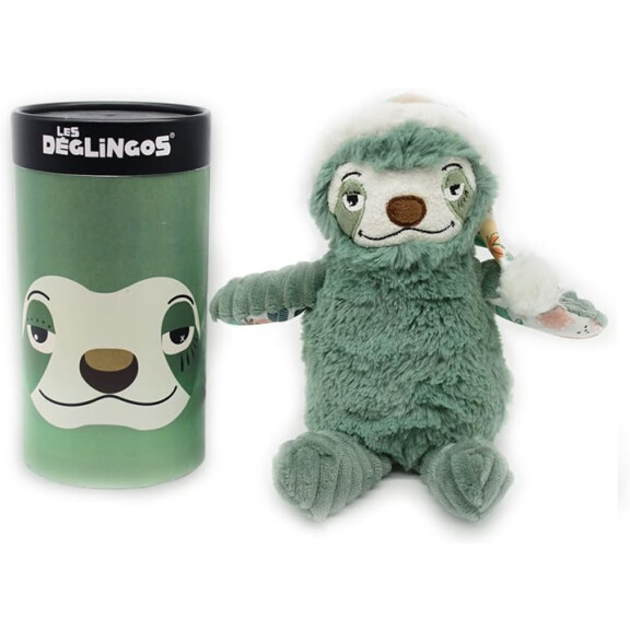 LES DEGLINGOS peluche Sloth CHILLOS 22 cm + boîte