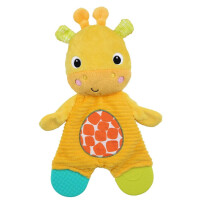 BRIGHT STARTS Snuggle&Teethe girafe en peluche avec anneaux de dentition