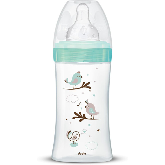 DODIE biberon en verre 270 ml 0-6 m tétine 2 Ĺ débit