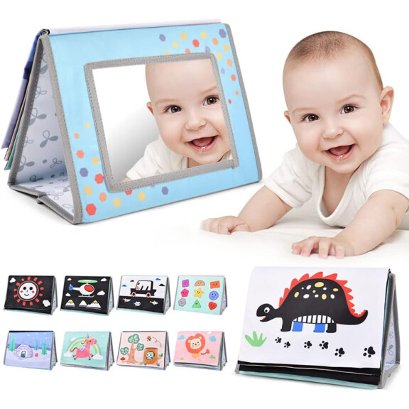 Livre de contraste sensoriel AOLSO Tétine miroir